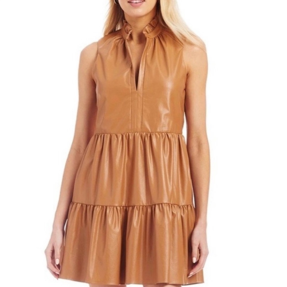 Never Worn - Amanda Uprichard Faux Leather Dress